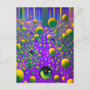 Ein Auge - Ken Gage Surreal Art Postkarte