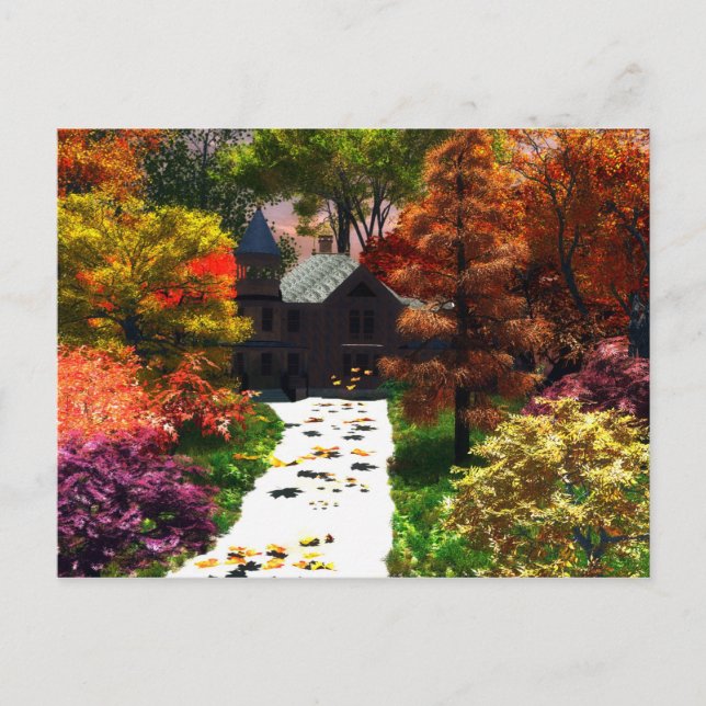 Ein Augenblick des Herbstes Postkarte (Vorderseite)