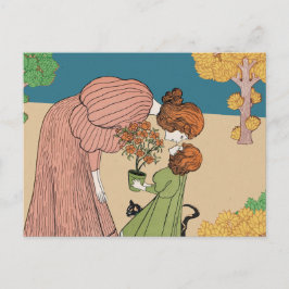 Ein Augenblick im Blut - Vintage Mutter und Kind Postkarte