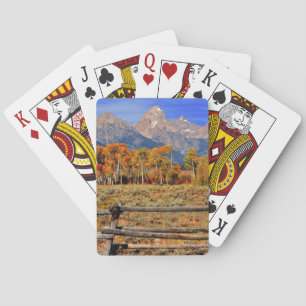 Ein Augenblick in Wyoming im Herbst Spielkarten