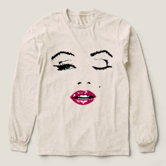 Ein Augenzwinkern und eine rote Lippe Tri-Blend Shirt