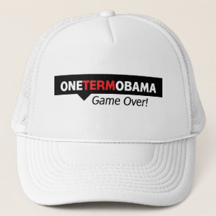 Ein Ausdruck Obama - Spiel vorbei Truckerkappe