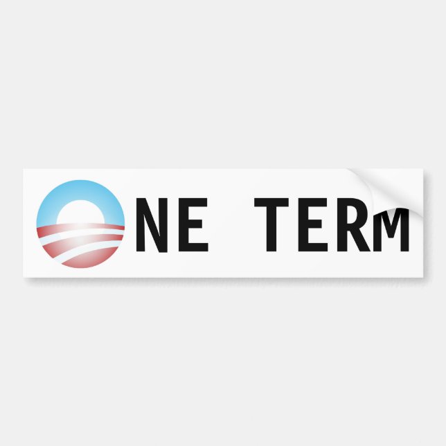 Ein Ausdruckantiobama-Aufkleber Autoaufkleber (Vorne)