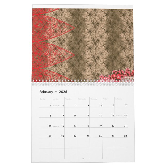 Ein ausgefeiltes Motiv, das sich durch lebhaftes R Kalender (Feb 2026)