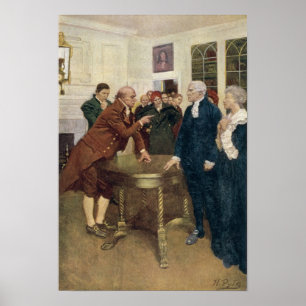 Ein Ausschuss der Patrioten, der ein Ultimatum ste Poster