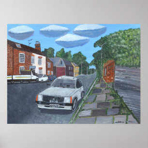Ein Auto in Derby England Poster