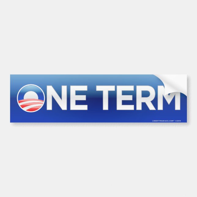 Ein Autoaufkleber Ausdruck-Präsidenten-Obama (Vorne)