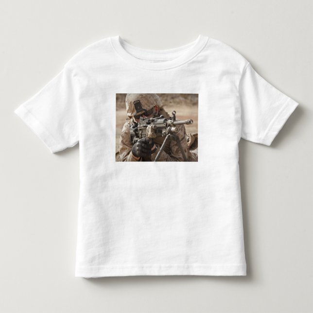 Ein automatischer Waffengunner liefert securi Kleinkind T-shirt (Vorderseite)