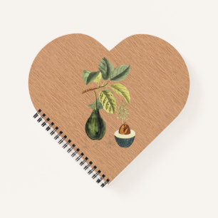 Ein Avocado auf einer Zweigstelle Personalisiert Notizbuch