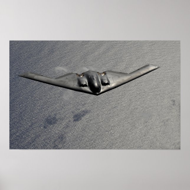 Ein B-2 Spirit fliegt über den Pazifik Poster (Vorne)