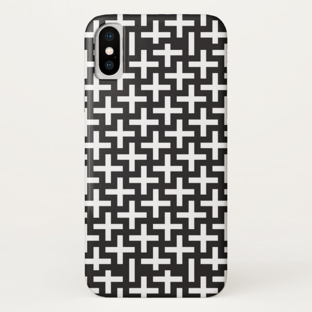 Ein b&w kopiert gemacht mit "plus" Zeichen Case-Mate iPhone Hülle (Rückseite)