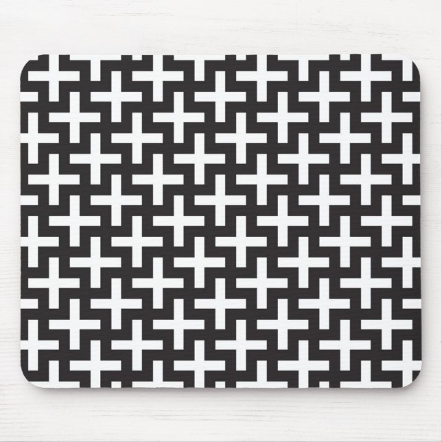Ein b&w kopiert gemacht mit "plus" Zeichen Mousepad (Vorne)