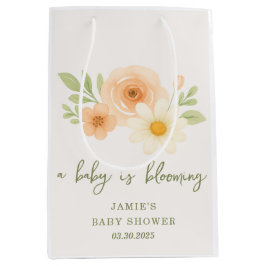 Ein Baby blüht Babydusche Mittlere Geschenktüte