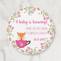Ein Baby brät Pink Teacup Baby Girl Dusche