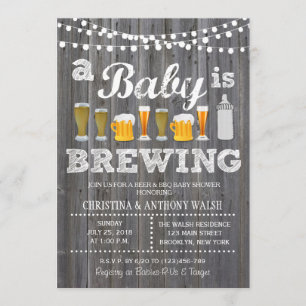 Ein Baby braut Baby-Dusche GRILLEN Einladung