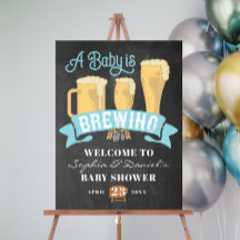 Ein Baby braut Babydusche Begrüßungszeichen
