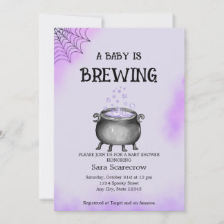 Ein Baby braut Babydusche und lädt ein Einladung