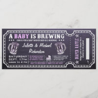 Ein Baby braut Babyparty-Karten-Einladungen