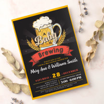Ein Baby braut Bierpaare Babydusche