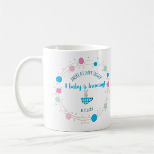 Ein Baby braut blaue Teacup-Baby-Dusche Kaffeetasse