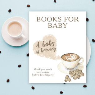 Ein Baby braut Bücher für Baby Poster
