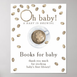 Ein Baby braut Bücher für das Baby Poster