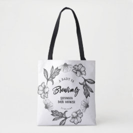 Ein Baby braut die Tätowierung der gotischen Blume Tasche