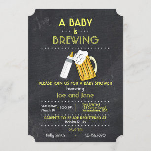 Ein Baby braut Einladung