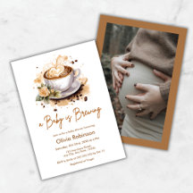 Ein Baby braut Foto Brown Coffee Baby Dusche