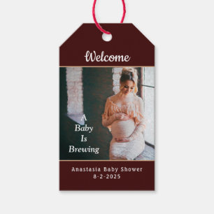 Ein Baby braut Foto Dusche Party personalisieren Geschenkanhänger