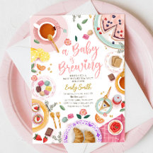 Ein Baby braut Girl Pink Tee Party Babydusche