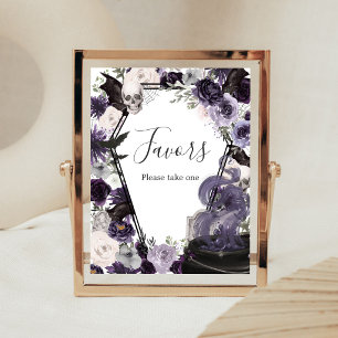 Ein Baby braut Gothic Halloween Favors Schild