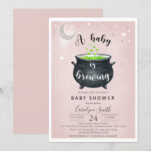 Ein Baby braut Halloween Baby Dusche Einladung