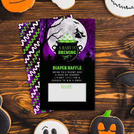 Ein Baby braut Halloween-Baby-Dusche-Windel Begleitkarte