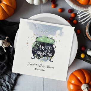 ein Baby braut Halloween Baby Shower Blue Serviette