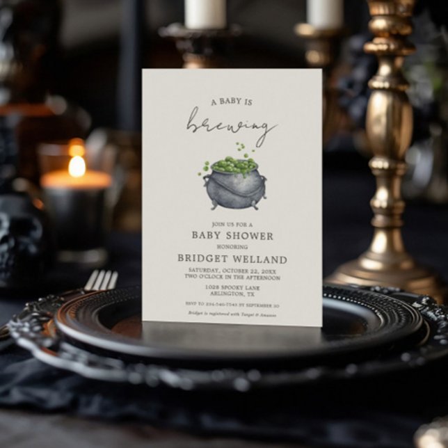 Ein Baby braut Halloween | Einladung (Von Creator hochgeladen)