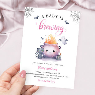 Ein Baby braut Halloween-Einladung Einladung