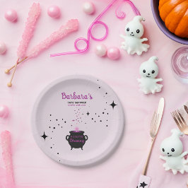 Ein Baby braut Halloween-Kinderdusche Pappteller