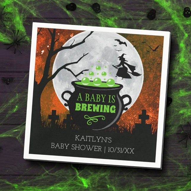 Ein Baby braut Halloween-Kinderdusche Serviette (Von Creator hochgeladen)