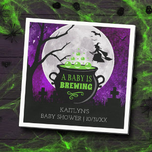 Ein Baby braut Halloween-Kinderdusche Serviette