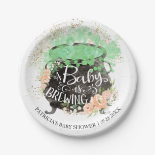 Ein Baby braut Halloween-Mädchen-Baby-Party-Papier Pappteller