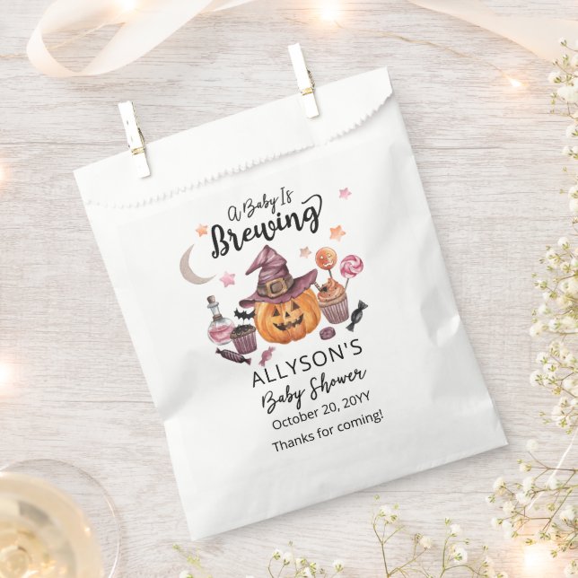 Ein Baby braut Jack-O-Lantern Halloween-Dusche Geschenktütchen (Ausgeschnitten)