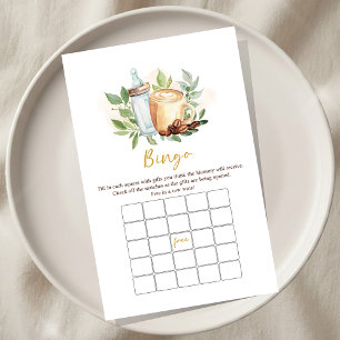 Ein Baby braut Kaffee Baby Shower Bingo Spiel