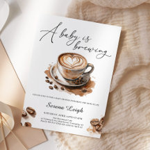 Ein Baby braut Kaffee Baby Shower