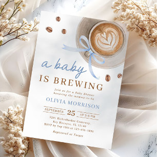 Ein Baby braut Kaffee Baby Shower Einladung