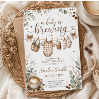 Ein Baby Braut Kaffee Baby Shower Einladung
