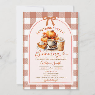 Ein Baby braut Kaffee Baby Shower Herbst Einladung