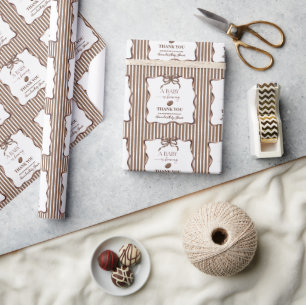 Ein Baby Braut Kaffee Baby Shower Party Geschenkpapier