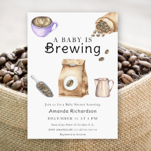 Ein Baby braut Kaffee-Tasse Baby-Party Einladung