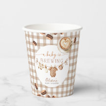 Ein Baby braut Kaffeebohnen-Baby-Party